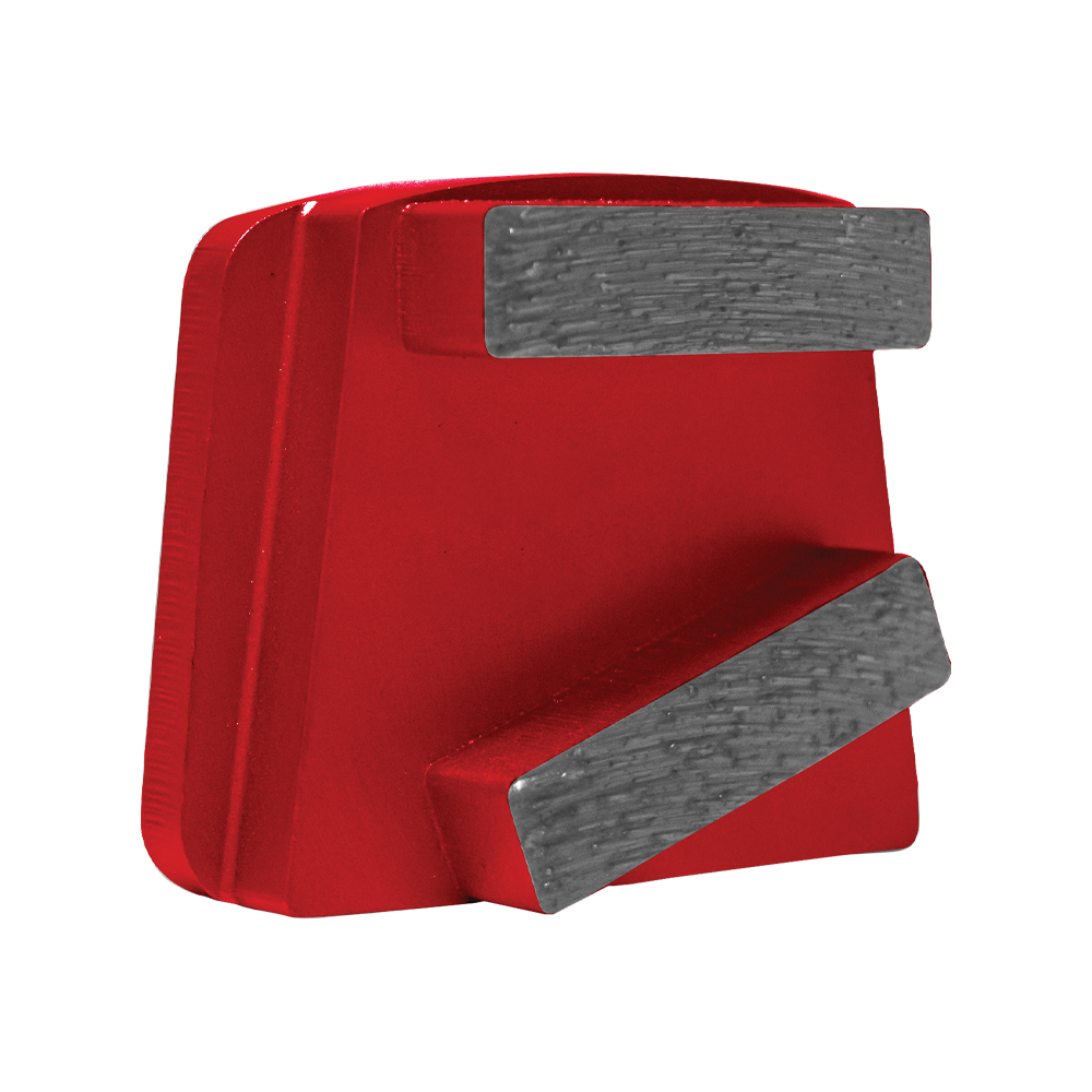 Extra-Soft Grinding Pad with 2 Rectangular Diamond Segments 16 Grit for PHX21/D21/D28