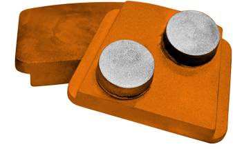 Extra-Hard Grinding Pad with 2 Round Diamond Segments 40 Grit for PHX21/D21/D28