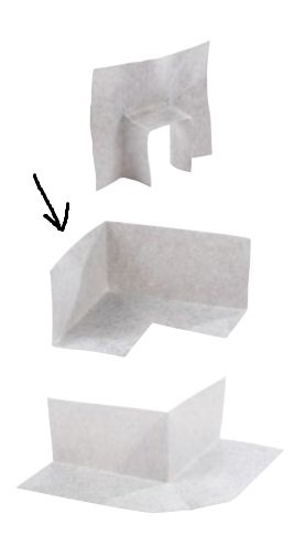 Coin étanche préformée intérieur QuickDrain 45°