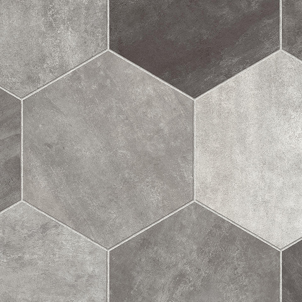 Vinyl Sheet Easy Living Hex Castlerock 12' - 2.5 mm (Sold in Sqyd)