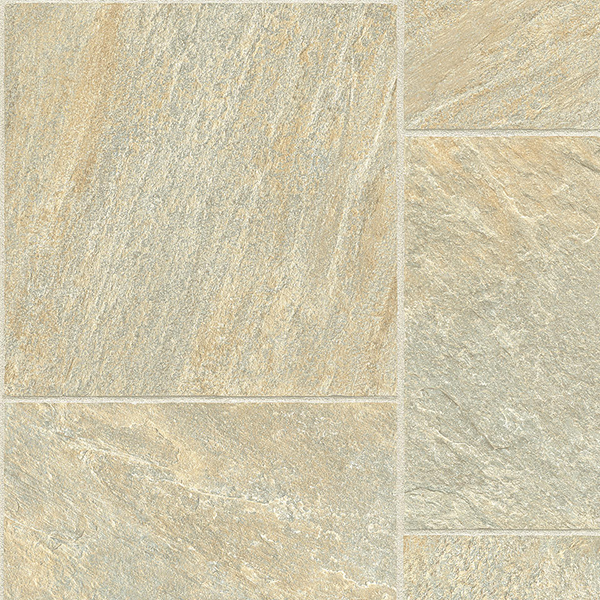 Vinyl Sheet Lifetime Quartzite Tile White 12' - 3 mm (Sold in Sqyd)