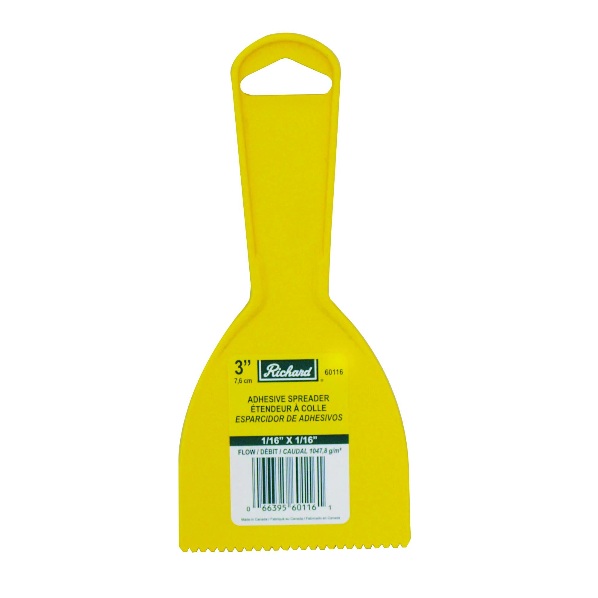 3" Plastic Spreader (1/16x1/16") Saw Notch