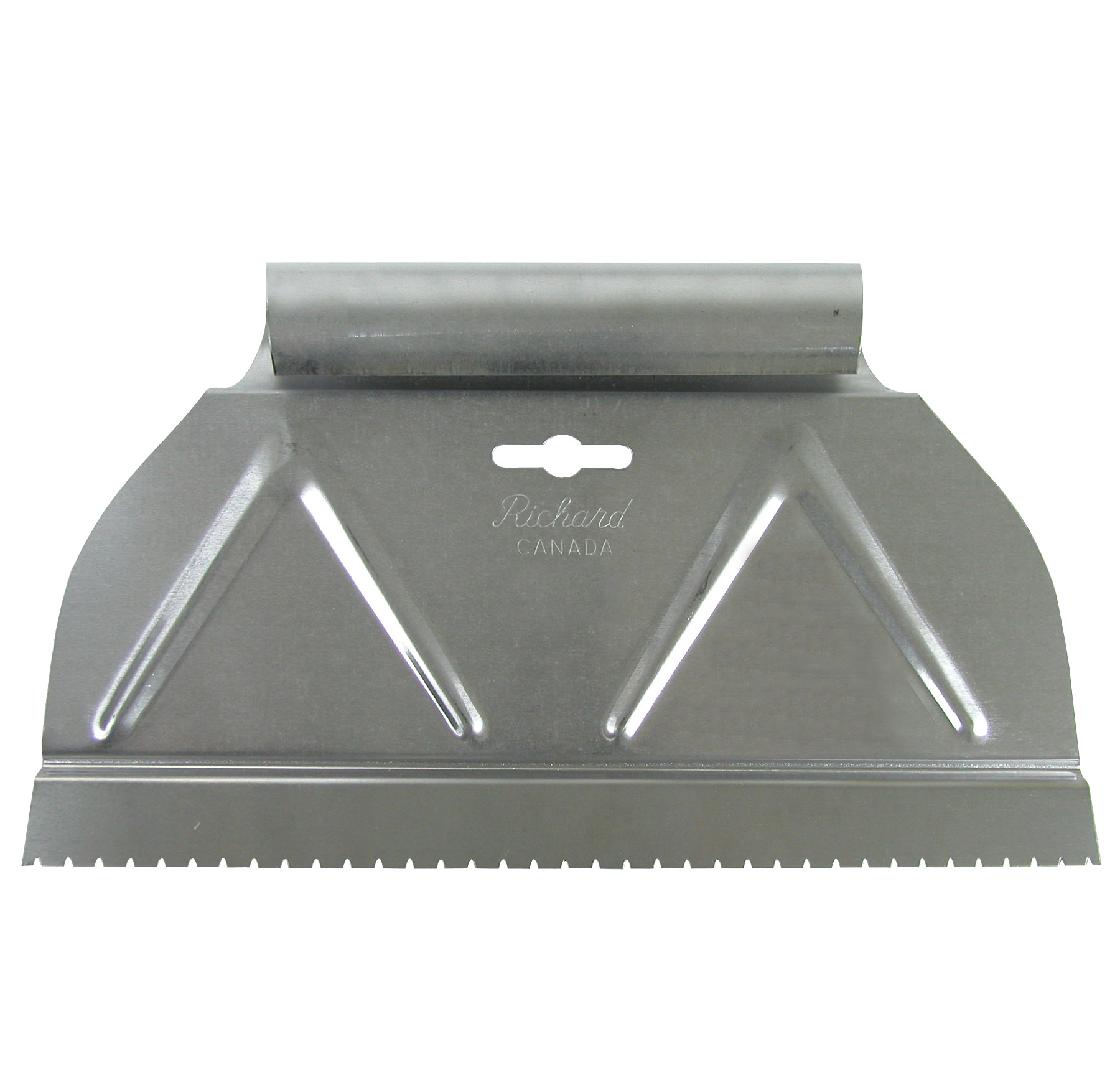 Étendeur à colle avec dents en V 1/16" x 3/64" x 13/64" x 9"