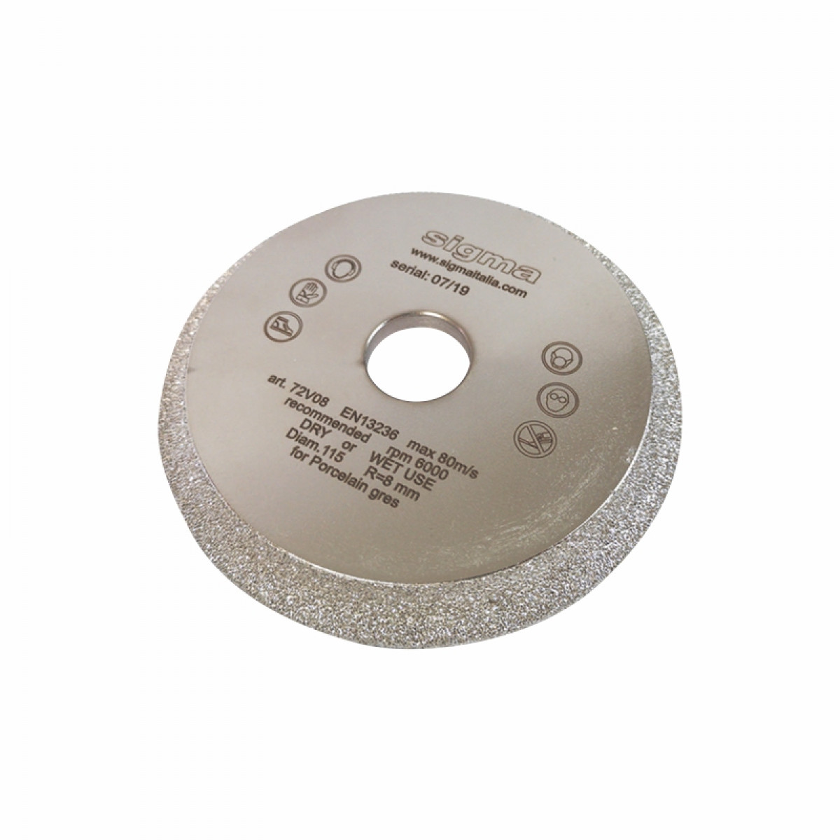 Roue de meulage diamantée pour profil arrondi R8 - 4-1/2"