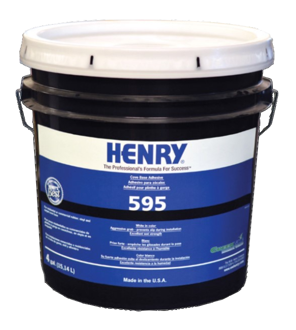 Cove Base Adhesive Henry 595 White 15.1 L
