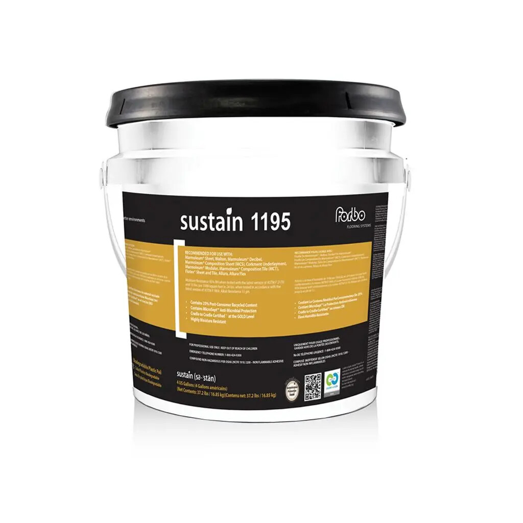 Sustain 1195 Adhesive for Linoleum & Marmoleum - 4 gal