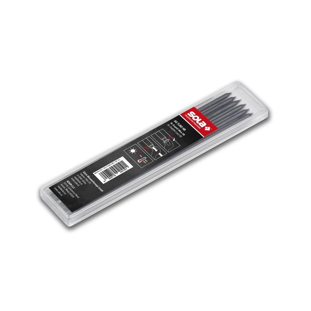 Recharges de mines de graphite pour crayons SG TLM2 HB 4-3/4" (paquet de 6)