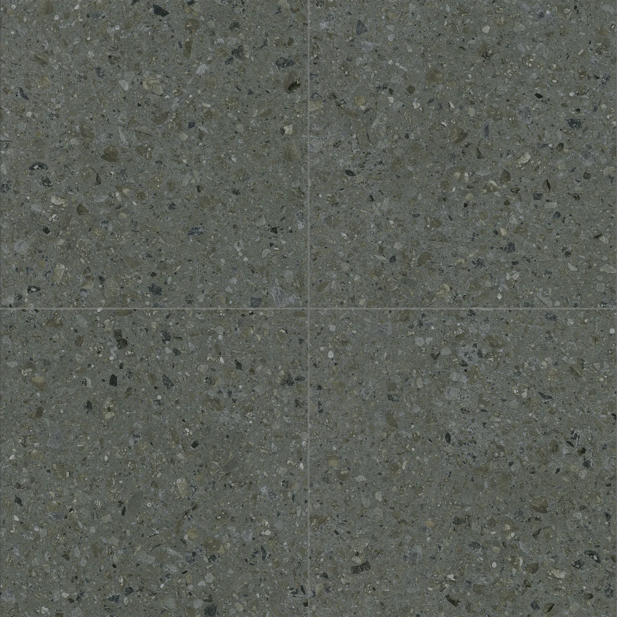 Vinyl Tile Milano Stone Dark Grey 18" x 18"