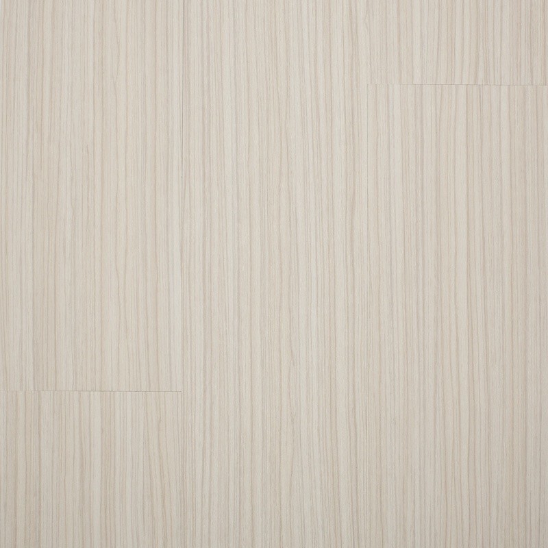 Planches de vinyle Sonata Wood zebrano beige pâle Collé au sol 6" x 48"