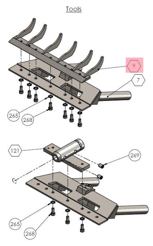 Blade Angle Adjustment Kit for The Bull Scraper
