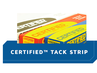 Certified 7/8" Tack Strip for Wood Subfloor - 3/4" x 13 Gauge Nails - 400 feet