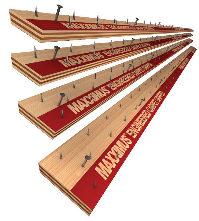 7/8" Regular Premium Birch Tack Strip - 3/4" x 14.5 Gauge Nail - 400 feet