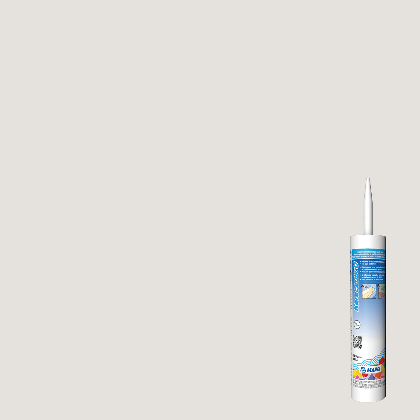 Keracaulk U Unsanded Siliconized Acrylic Caulk #5221 Moonbeam 311 mL