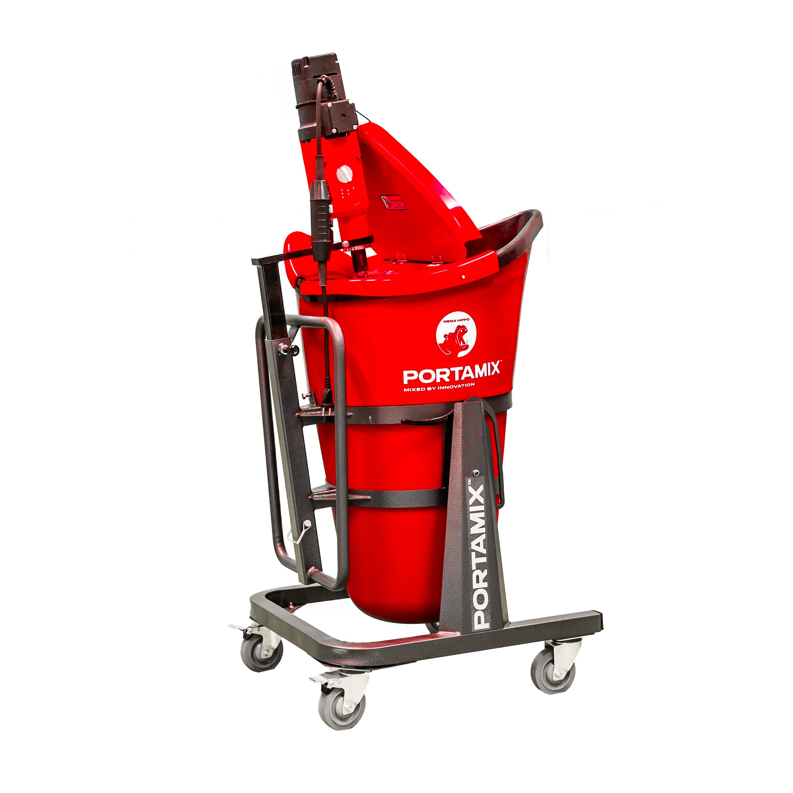 Corded Grout Mixing Station Mega Hippo Gen I 1800W 110V with Helix Mixing Paddles 9-1/4"