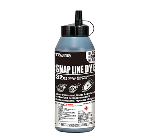 Snap Line Dye permanent marking powder chalk ultra-fine - 32 oz. Black