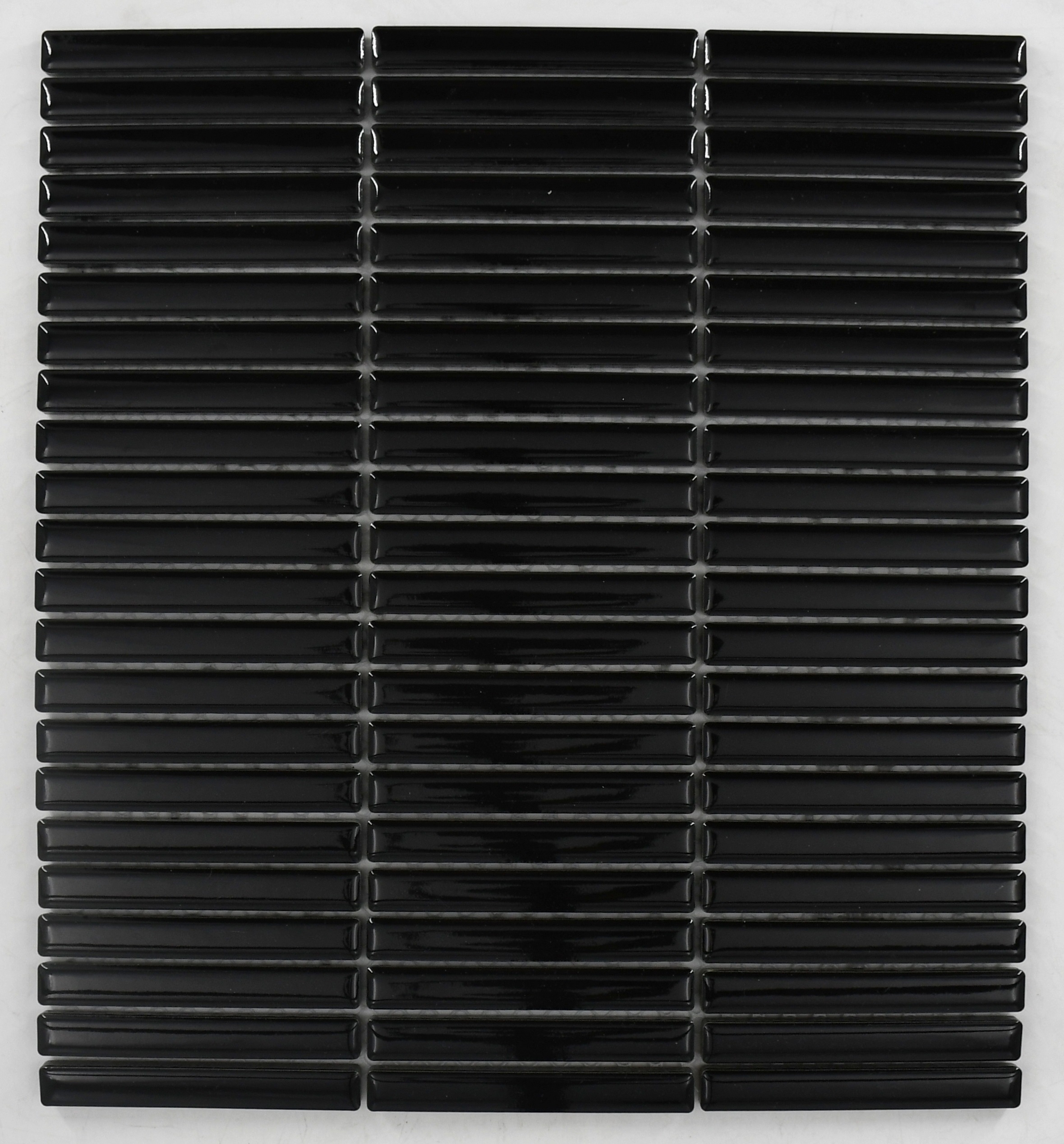 Mosaic Maya Black Glossy 12" x 12"