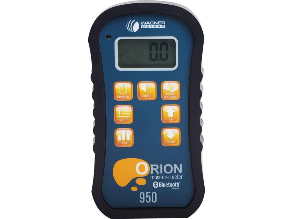 Orion 950 Smart Pinless Wood Moisture Meter with Internal EMC Calculator and Temperature RH Sensor Kit - On-Demand Calibrator Platform