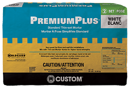 Thin-Set Non-Modified Mortar PremiumPlus White 50 lb