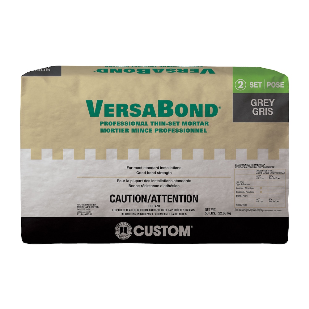 Thin-Set Mortar VersaBond Professional Gray 50 lb