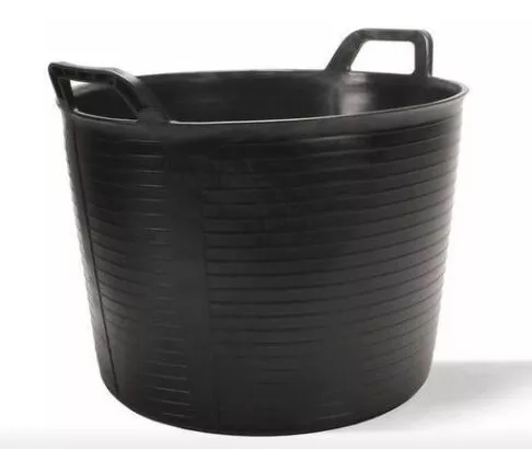 Seau rond Flextub no.3 polyethylène noir 40 L