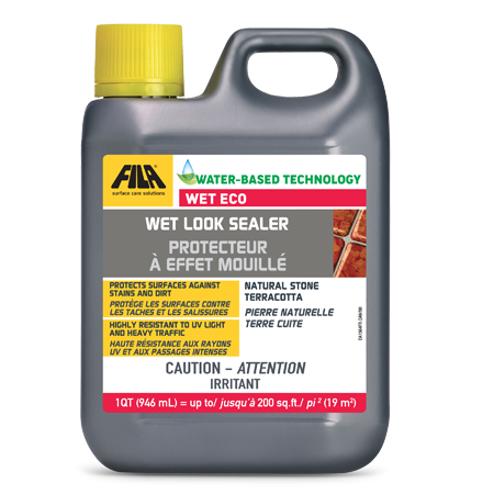 Scellant et protecteur d'aspect humide Wet Eco pour la pierre naturelle non polie et la terre cuite 946 ml