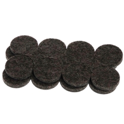Industrial Strenght Adhesive Dark Felt Disc 1" (Pack of 16)