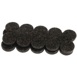Industrial Strenght Adhesive Dark Felt Disc 3/4" (Pack of 20)
