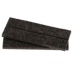 Industrial Strenght Adhesive Dark Felt Strips 3/4" x 4" (Pack of 4)