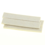 Industrial Strenght Adhesive White Felt Strips 3/4" x 4" (Pack of 4)