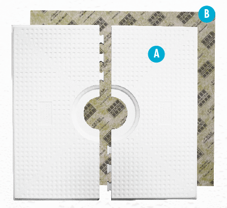 Hydro Ban Shower Pan with Off Center Drain 32" x 60"
