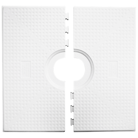 Hydro Ban 48 in. x 48 in. Center Drain Pan Hydro Ban 48 in. x 48 in. Center Drain Pan