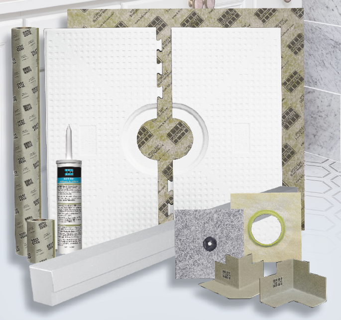 Hydro Ban Shower Pan Kit with Center Drain 48" x 72"