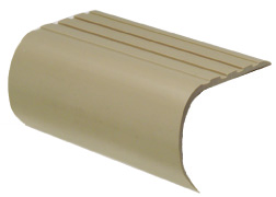 Vinyl Bull Nose Stair Nosing - Sand #045 - 1 3/16" x 1 5/8" x 12'