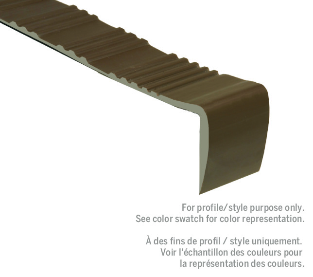 Heavy-Duty Vinyl Stair Tread Sable #042 12-1/4" x 12' 