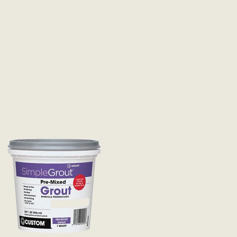 Custom Building Products SimpleGrout #381 Bright White 1 qt. Pre-Mixed Grout
