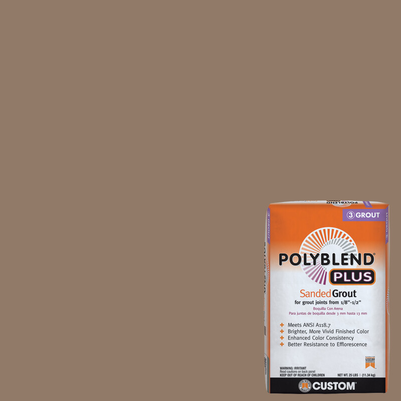 Sanded Grout Polyblend Plus #105 Earth 11.34 kg