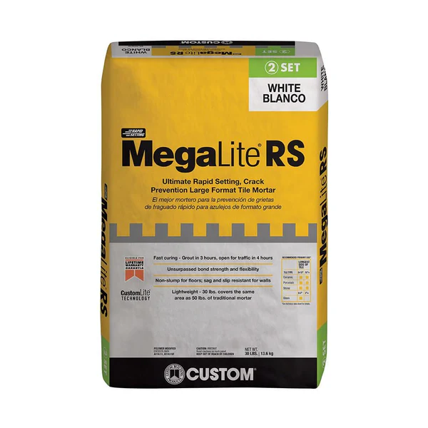 Rapid Tile Mortar MegaLite RS White 13.6 kg