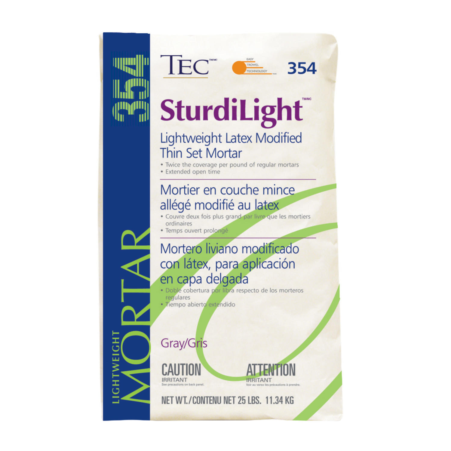 Mortier de maçonnerie SturdiLight Gris 11.34 kg