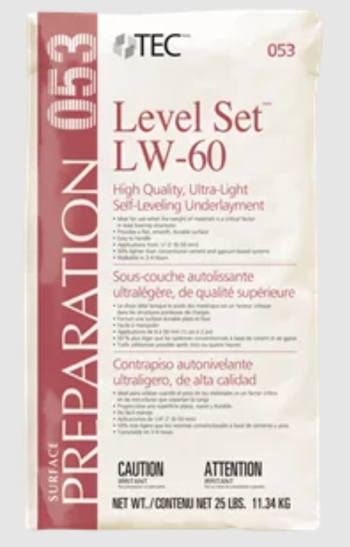Self-Levelling Underlayment Level Set LW-60 - 11.34 kg