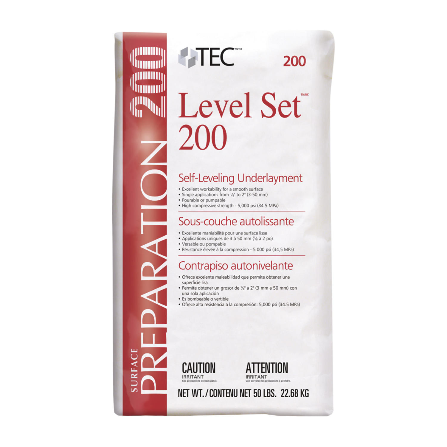 Self-Levelling Underlayment Level Set 200 - 22.68 kg