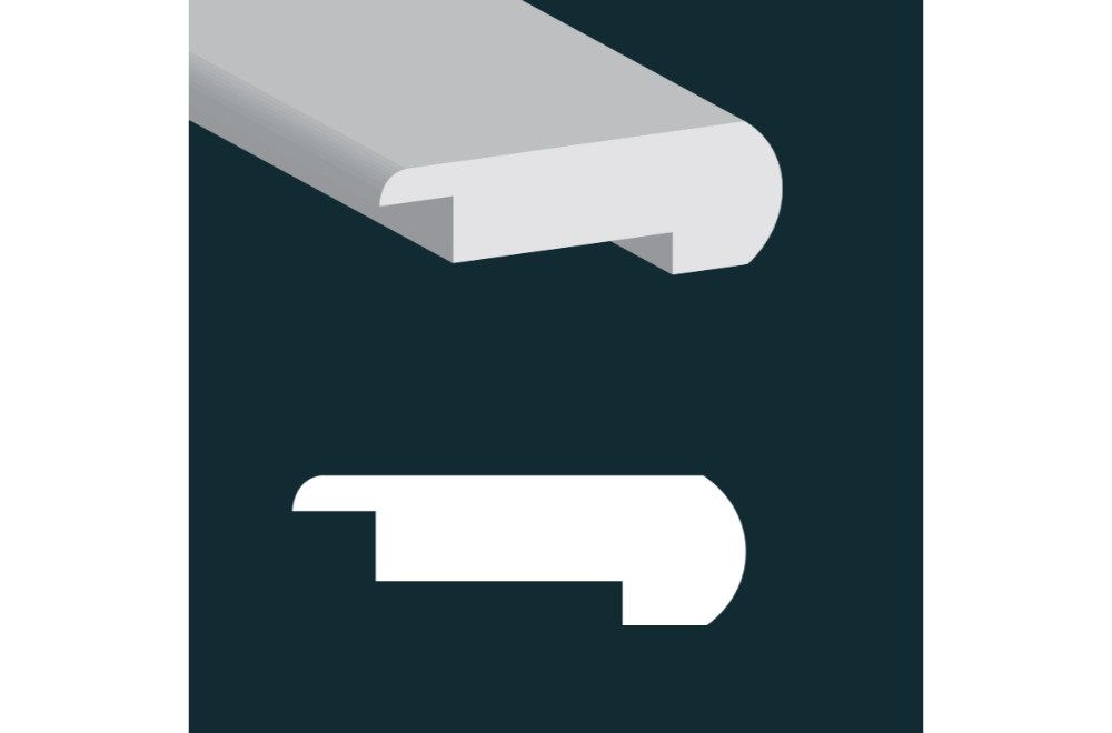 Hardwood Nouveau 7 Prelude Tortuga Brushed Stair Nose 72"