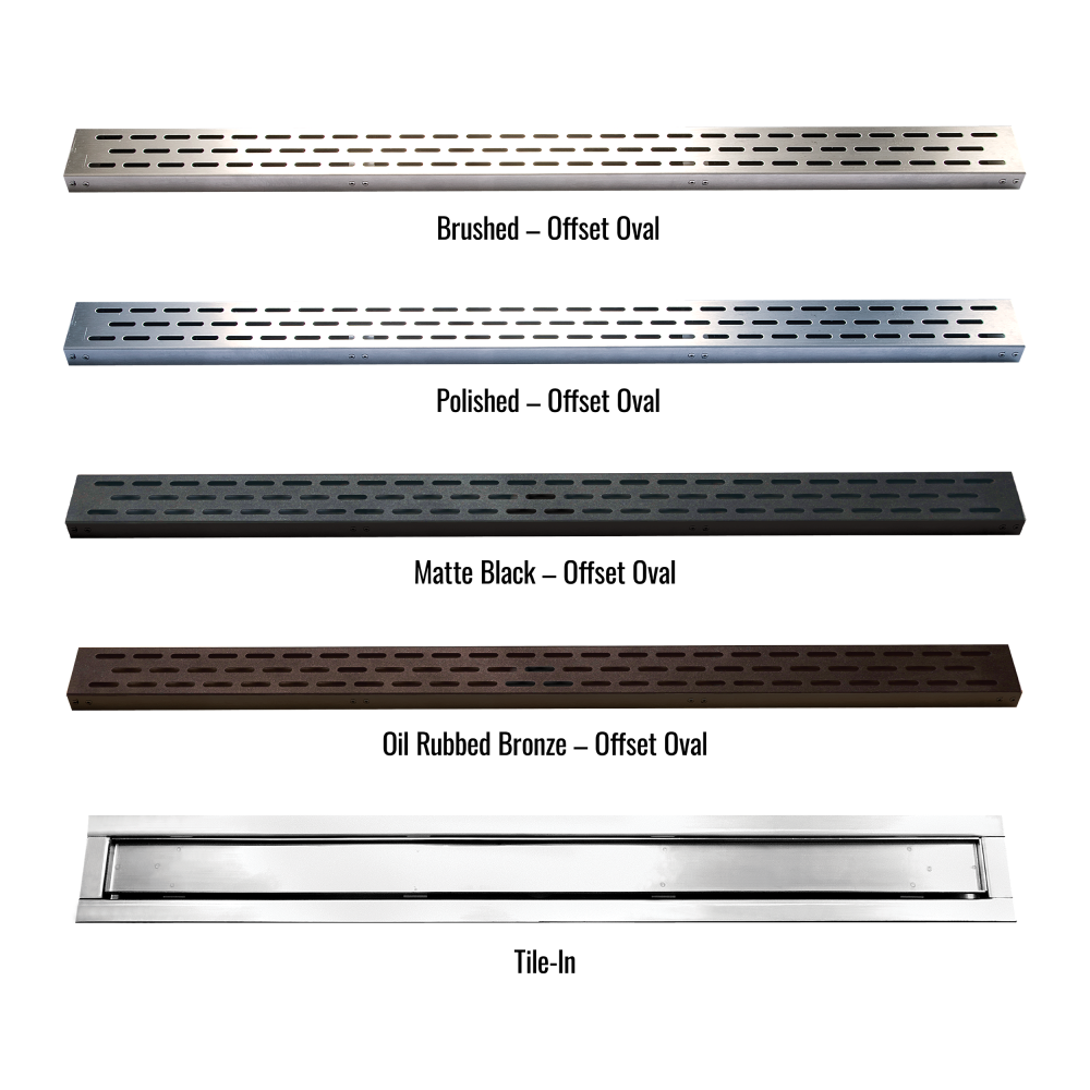 Hydro Ban 32 in. Offset Oval Tile-In Drain Hydro Ban 32 in. Offset Oval Tile-In Drain