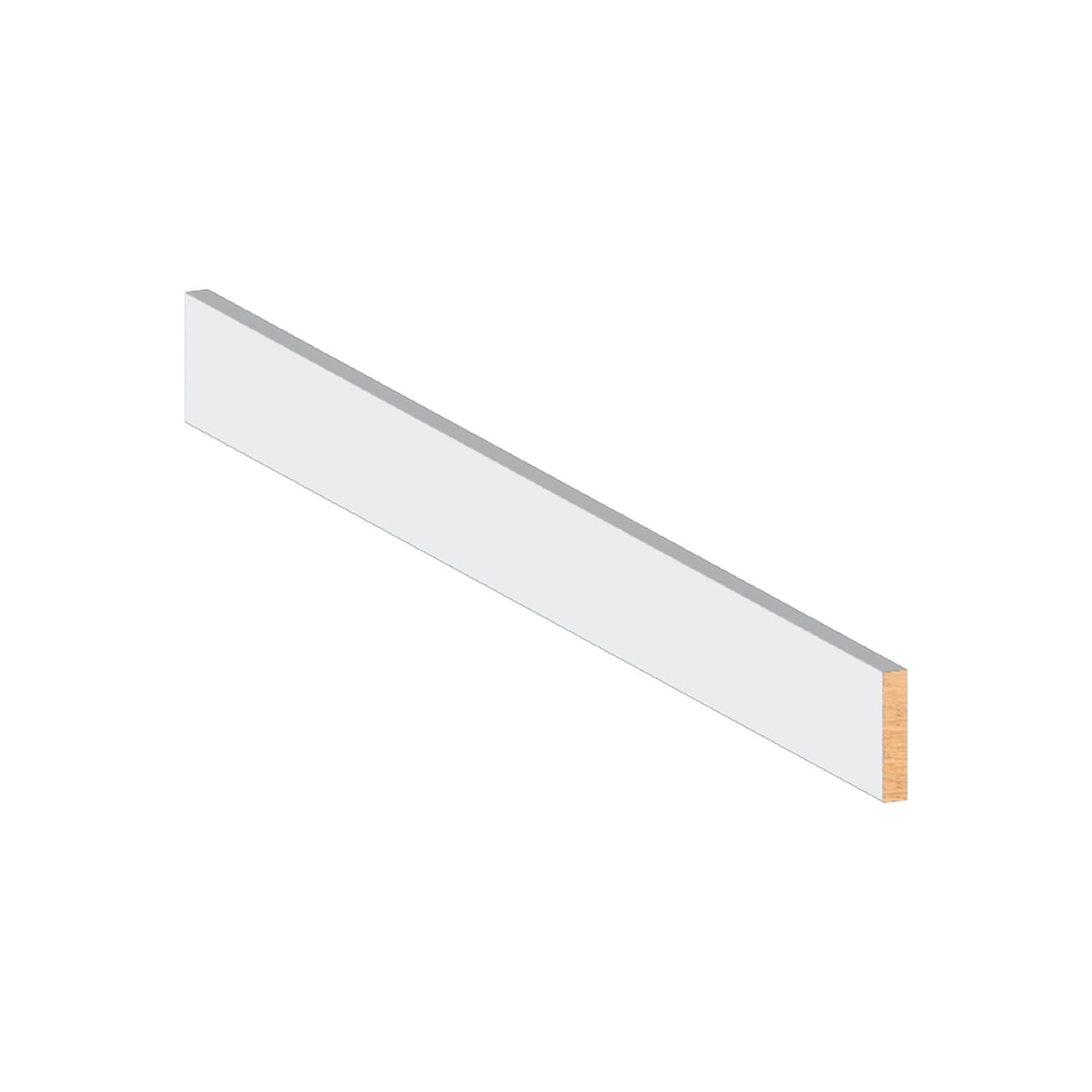 Door Stop Wall Base Pine White 3/8" x 1" x 10'
