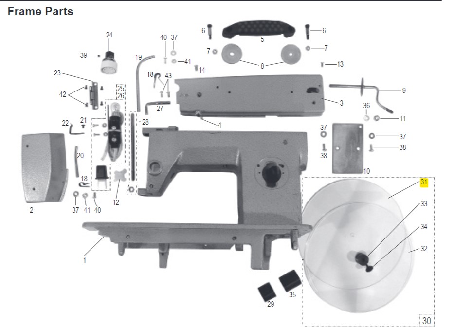 Rear Binding Tape Disc 8-3/4" for National 155 and National 126