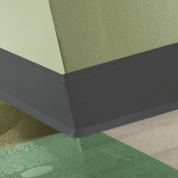 Rubber Perceptions #63 Burnt Umber Contour Wallbase 4-1/4" x 120'