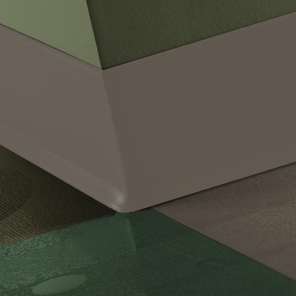 Rubber Wall Base Duracove Thermoplastic Rubber 1/8" (Type TP) TOELESS Duracove #Gray Toast - 1/8" (3 mm) x 4" x 100'