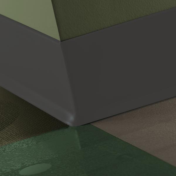Inside Wall Base Corner 90° Duracove Thermoplastic Rubber (Type TP) TOE Duracove #44 Dark Brown - 4" (101 mm) (Pack of 25)