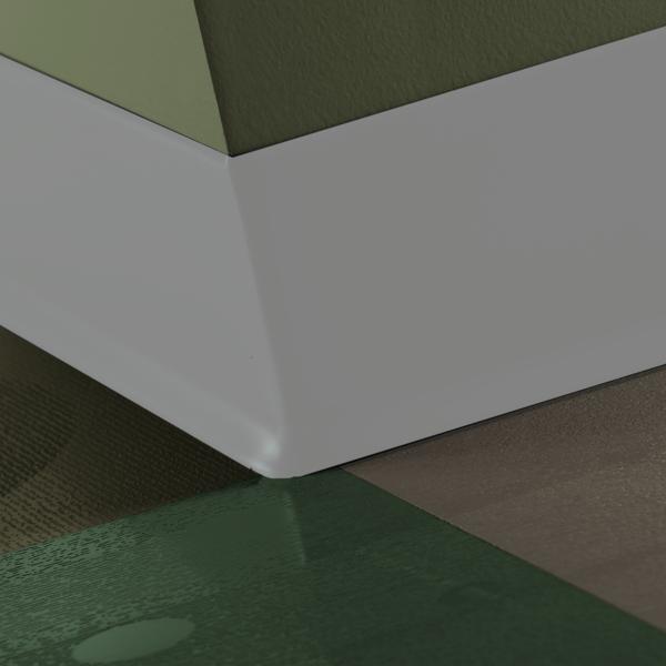 Inside Wall Base Corner 90° Duracove Thermoplastic Rubber (Type TP) TOE Duracove #TA5 Colonial Grey - 4" (101 mm) (Pack of 25)