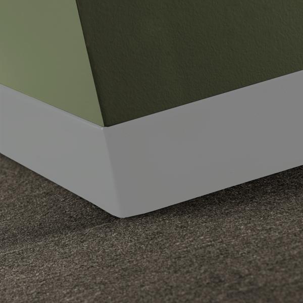 Outside Wall Base Corner 90° Duracove Thermoplastic Rubber (Type TP) TOE Duracove #TA5 Colonial Grey - 4" (101.6 mm) (Pack of 25)