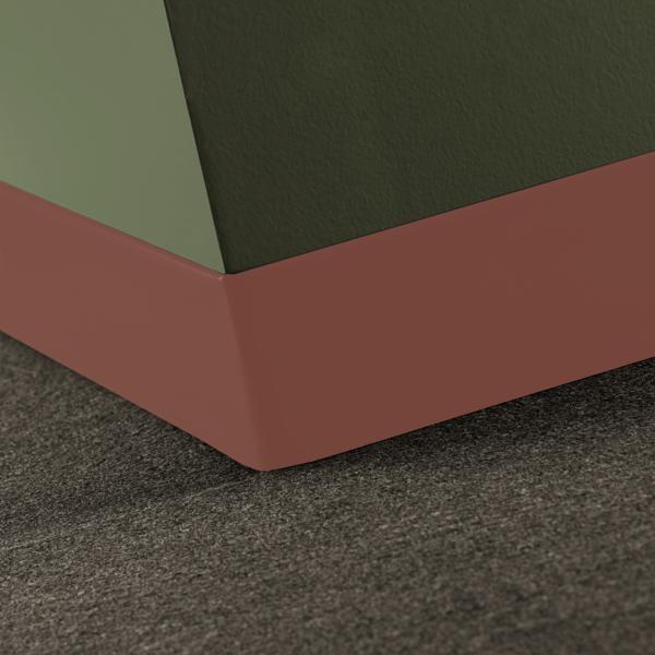 Rubber Wall Base Duracove Thermoplastic Rubber 1/8" (Type TP) TOE Duracove #VL9 Red Clay - 1/8" (3 mm) x 4" x 120'